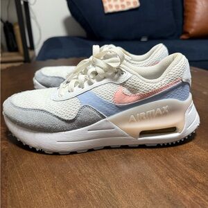Nike Air Max90 Women's - Cream, Pink, and Blue